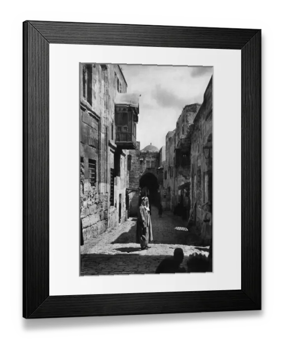 Framed Print : Tarik Bab es Silseleh, Jerusalem Framed Print : Tarik Bab es Silseleh, Jerusalem