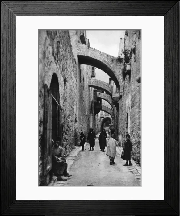 Framed Print : Via Dolorosa, Jerusalem Framed Print : Via Dolorosa, Jerusalem