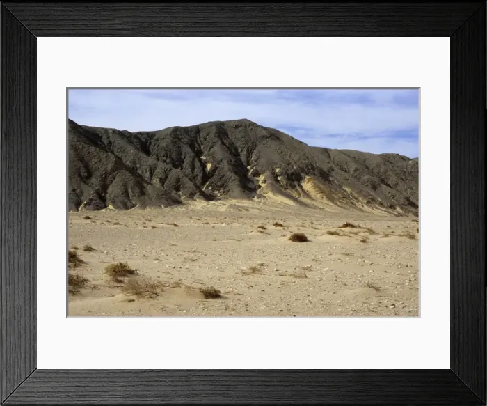 Framed Print : Egypt - a typical view with sand and rocks in Arabian Framed Print : Egypt - a typical view with sand and rocks in Arabian