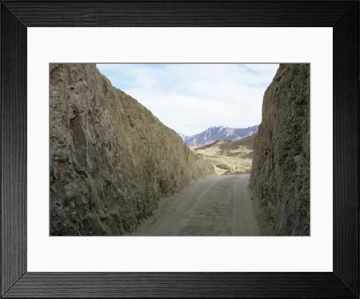 Framed Print : Egypt - a path cut through rocks as a mountain Framed Print : Egypt - a path cut through rocks as a mountain