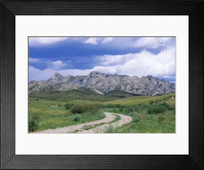 Framed Print : Russia - road to mountain Hairakan-Dag Framed Print : Russia - road to mountain Hairakan-Dag