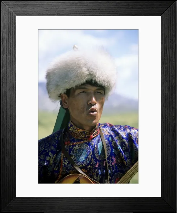 Framed Print : Russia - Tuvinian throat -singer Framed Print : Russia - Tuvinian throat -singer