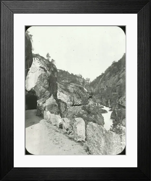 Framed Print : Norway - Bratlandsdal- entrance to tunnel Framed Print : Norway - Bratlandsdal- entrance to tunnel