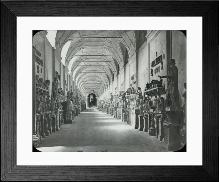 Framed Print : Rome, Italy - The Chiaramonti Corridor, Vatican Framed Print : Rome, Italy - The Chiaramonti Corridor, Vatican