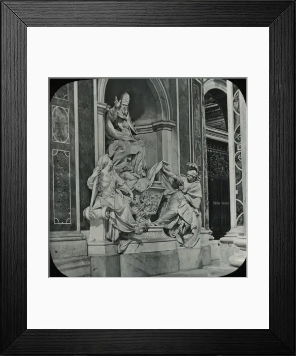 Framed Print : Rome, Italy - St Peters - Statue of Pope Gregory XIII Framed Print : Rome, Italy - St Peters - Statue of Pope Gregory XIII
