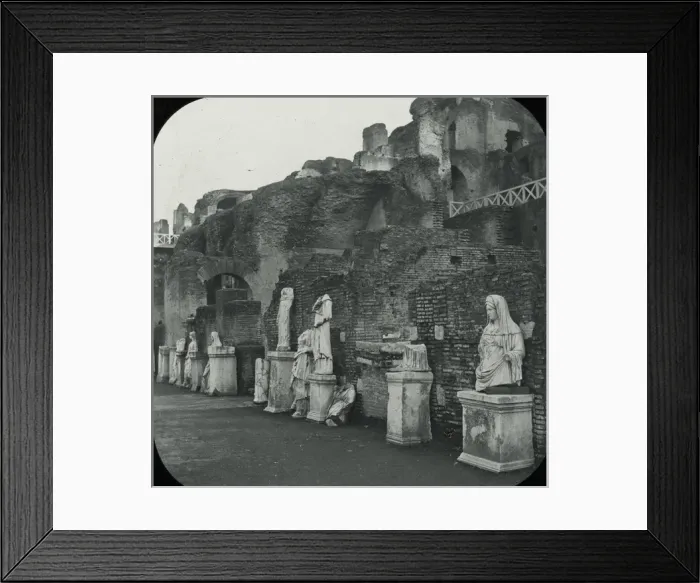 Framed Print : Rome, Italy - House and Statues of the Vestal Virgins Framed Print : Rome, Italy - House and Statues of the Vestal Virgins