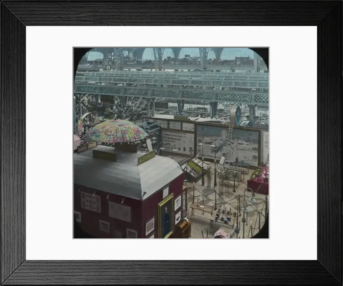 Framed Print : Paris Exhibition 1900 - Edisons exhibits Framed Print : Paris Exhibition 1900 - Edisons exhibits