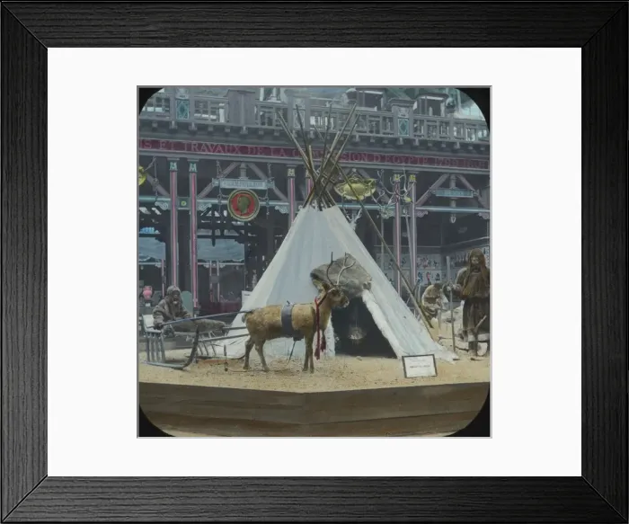 Framed Print : Paris Exhibition 1900 - Camp of Samoyeds Framed Print : Paris Exhibition 1900 - Camp of Samoyeds