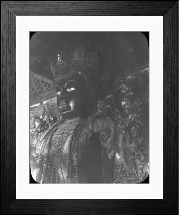Framed Print : China - Upper part of Image of Buddha Framed Print : China - Upper part of Image of Buddha