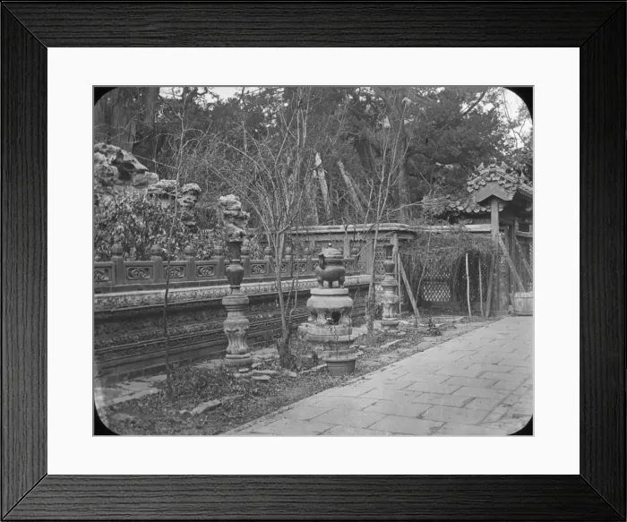 Framed Print : China - Garden in Forbidden City, Peking Framed Print : China - Garden in Forbidden City, Peking
