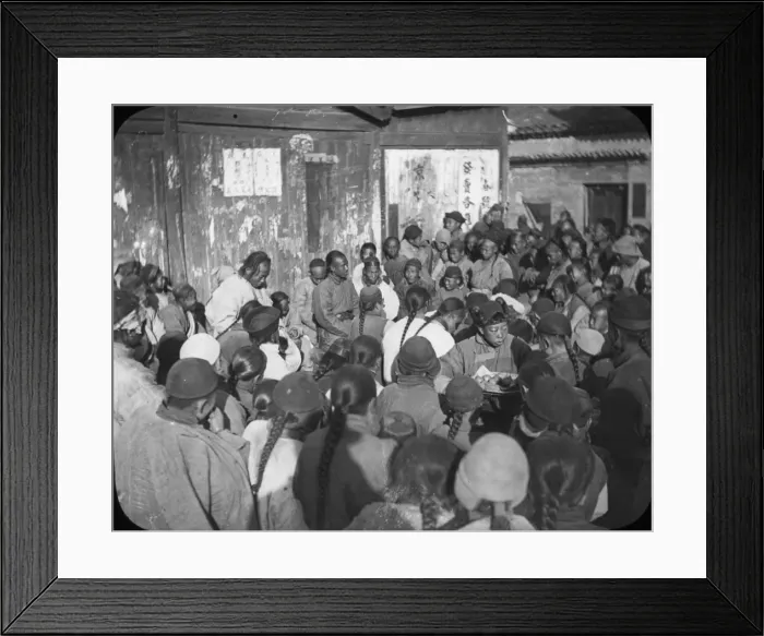 Framed Print : China - Chinese Street Storytellers Framed Print : China - Chinese Street Storytellers