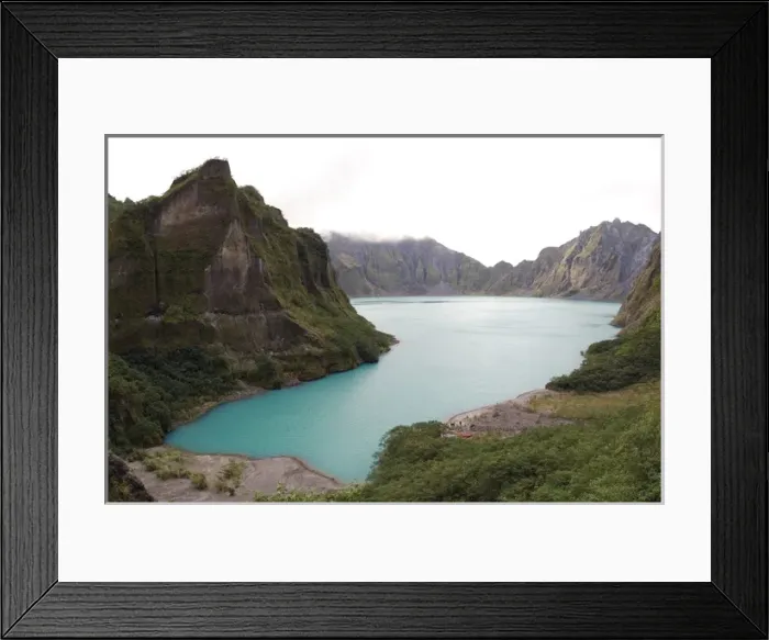 Framed Print : A lake, formed in a crater of volcano Pinatubo Framed Print : A lake, formed in a crater of volcano Pinatubo