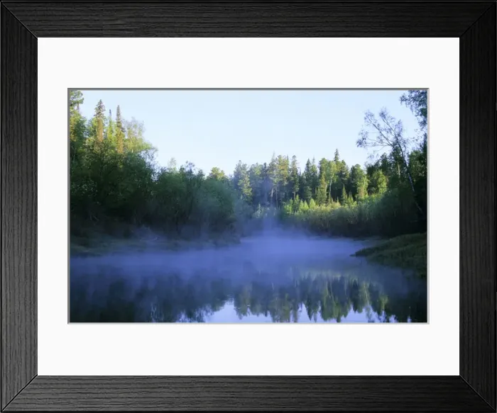 Framed Print : Morning mist over river Negustyah, a tributary Framed Print : Morning mist over river Negustyah, a tributary