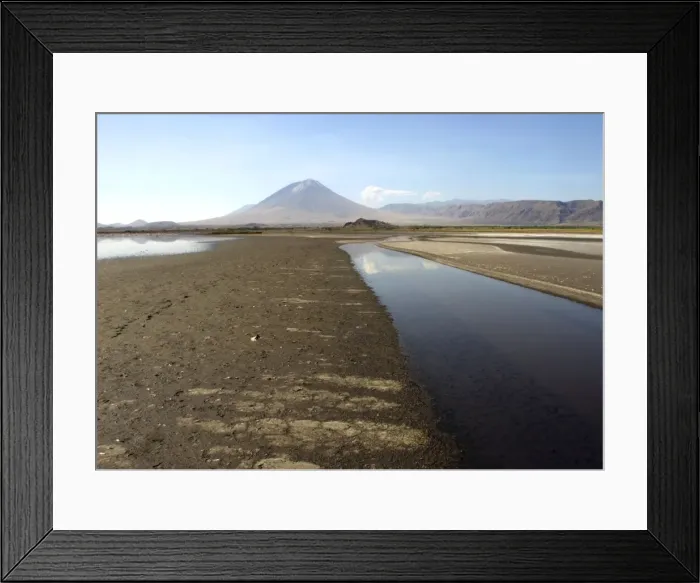 Framed Print : Oldoinyo Lengai from lake Natron, Tanzania, Africa Framed Print : Oldoinyo Lengai from lake Natron, Tanzania, Africa