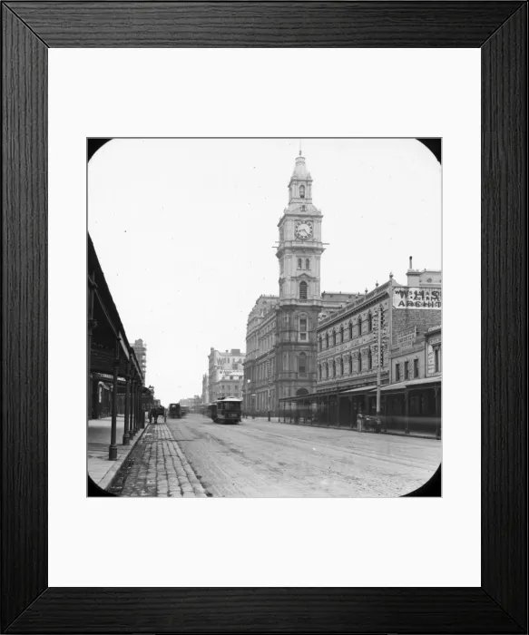 Framed Print : Elizabeth Street, looking North from Bourke Street Framed Print : Elizabeth Street, looking North from Bourke Street