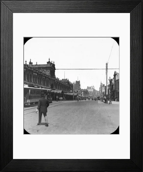 Framed Print : Bourke Street, looking West from Exhibition Street Framed Print : Bourke Street, looking West from Exhibition Street