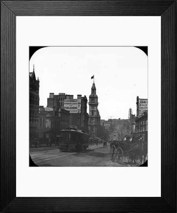 Framed Print : Bourke Street, looking East from Queen Street Framed Print : Bourke Street, looking East from Queen Street