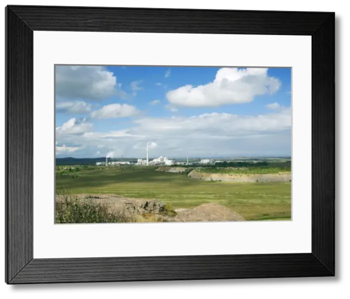 Framed Print : Iron-ore mining and smelting industrial complex Framed Print : Iron-ore mining and smelting industrial complex