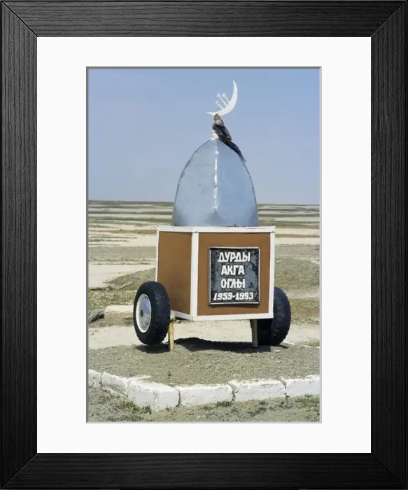 Framed Print : Road-side monument for a car-accident victim (usually Framed Print : Road-side monument for a car-accident victim (usually