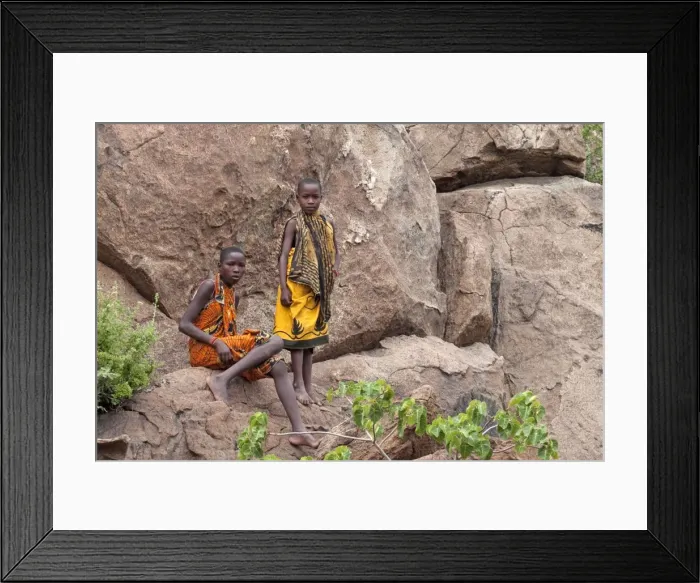 Framed Print : Hadzabe Tribal Boys - less than 1500 Hadzabe remain Framed Print : Hadzabe Tribal Boys - less than 1500 Hadzabe remain