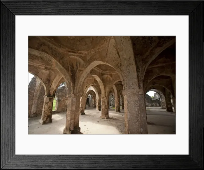 Framed Print : Kilwa Kisiwani Great Mosque - built in the 10th century Framed Print : Kilwa Kisiwani Great Mosque - built in the 10th century