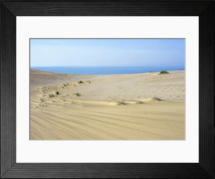 Framed Print : Karakum Desert - sand dunes - encroaching on Caspian Framed Print : Karakum Desert - sand dunes - encroaching on Caspian