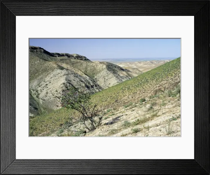 Framed Print : Kopetdag Mountains Range - a view into Karakum Framed Print : Kopetdag Mountains Range - a view into Karakum