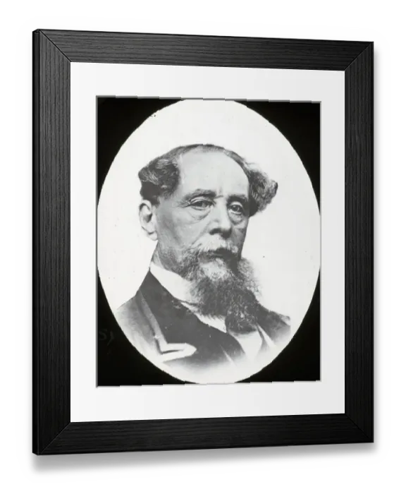 Framed Print : Life of Charles Dickens - Portrait of Charles Dickens