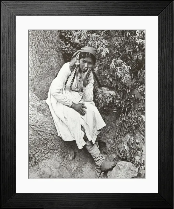 Framed Print : India - A Hill-girl, Himalayas Framed Print : India - A Hill-girl, Himalayas