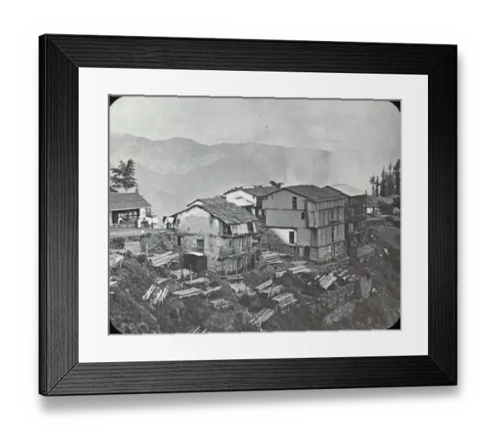 Framed Print : India - Simla Kasumpti Bazaar Framed Print : India - Simla Kasumpti Bazaar