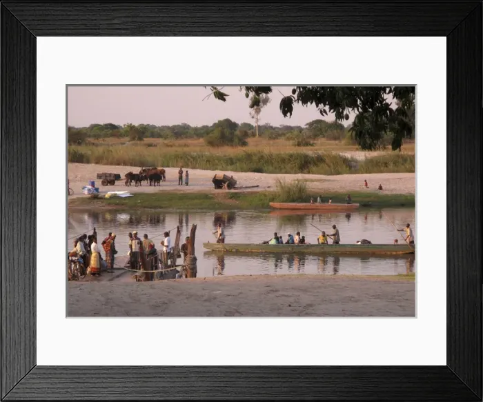 Framed Print : Luanginga River Ferry - Kalabo Framed Print : Luanginga River Ferry - Kalabo
