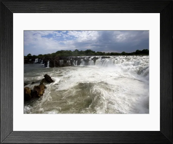 Framed Print : Ngonye Falls / Waterfalls Framed Print : Ngonye Falls / Waterfalls