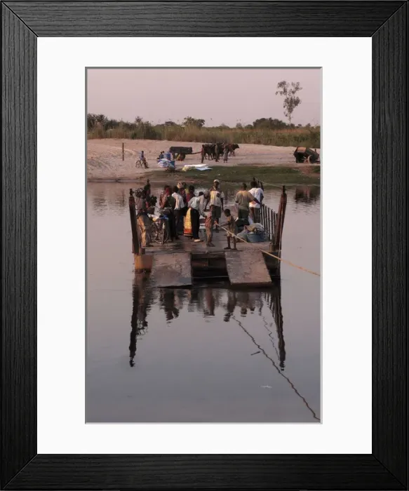 Framed Print : Luanginga River Ferry - Kalabo Framed Print : Luanginga River Ferry - Kalabo