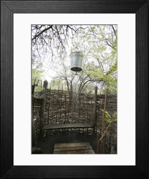 Framed Print : Bucket Shower Framed Print : Bucket Shower