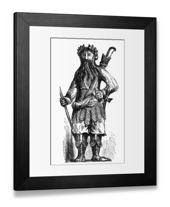 Framed Print : Statue of Gog at the Guildhall, London, 1884 Framed Print : Statue of Gog at the Guildhall, London, 1884