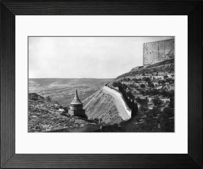 Framed Print : Kidron Valley, looking south, near Jerusalem Framed Print : Kidron Valley, looking south, near Jerusalem
