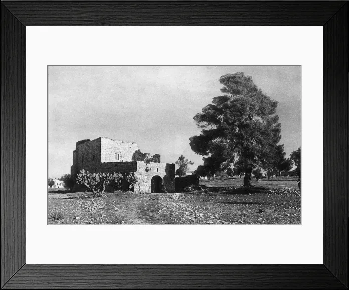Framed Print : Godfrey of Bouillons Castle, Kerm esh Sheikh, Jerusalem Framed Print : Godfrey of Bouillons Castle, Kerm esh Sheikh, Jerusalem