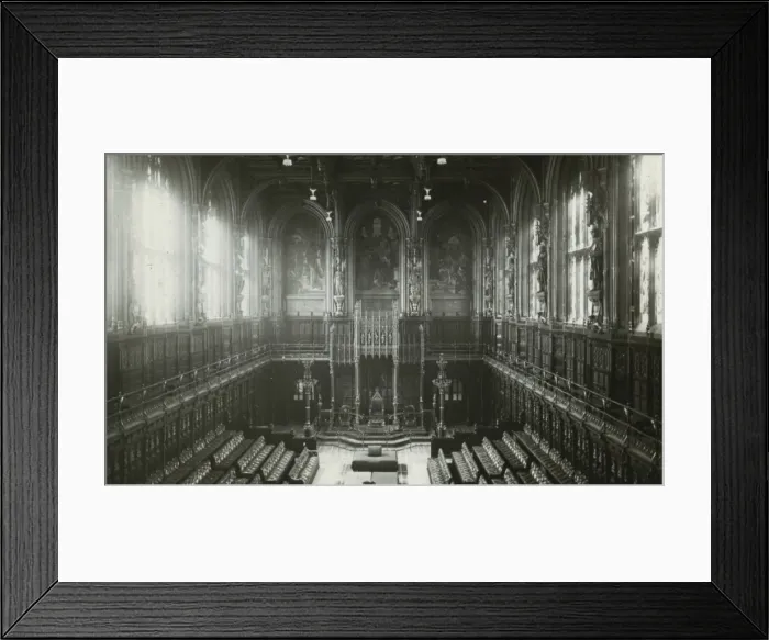 Framed Print : Interior House or Hall of Peers Framed Print : Interior House or Hall of Peers