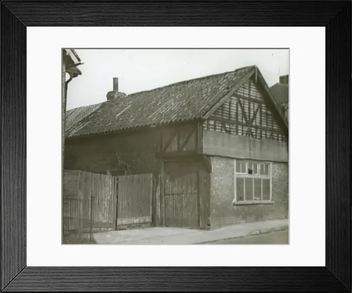 Framed Print : Old forge - Black and white lantern slide Framed Print : Old forge - Black and white lantern slide