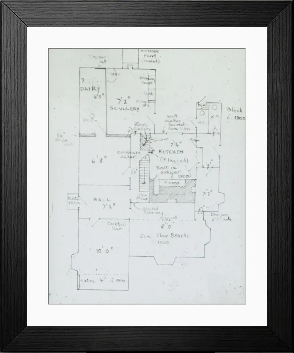 Framed Print : Plan of frog pool Framed Print : Plan of frog pool
