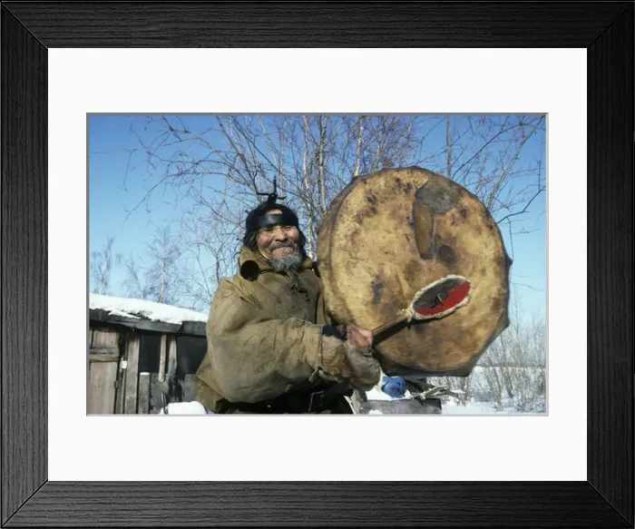 Framed Print : Siberian shaman / sorcerer / wizard / healer / Framed Print : Siberian shaman / sorcerer / wizard / healer /