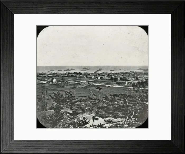 Framed Print : Japan - The Native Town and Harbour of Kobe Framed Print : Japan - The Native Town and Harbour of Kobe