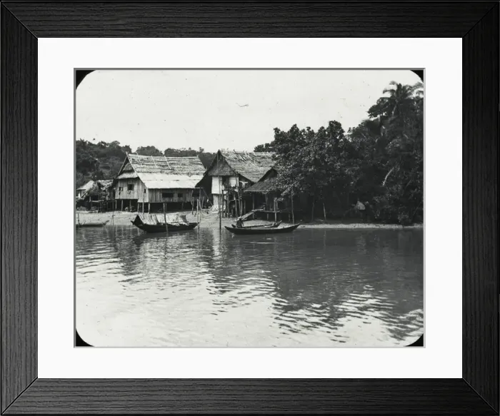 Framed Print : Japan - A creek in Singapore