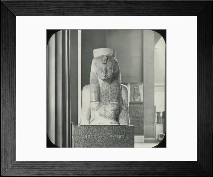 Framed Print : British Museum Statue of Queen probably in B. C. 1300 Framed Print : British Museum Statue of Queen probably in B. C. 1300