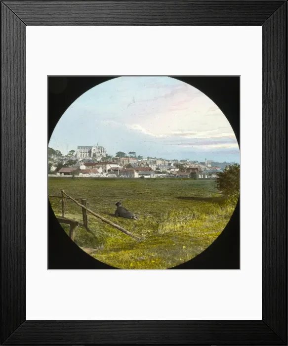 Framed Print : South Coast of England - Arundel, general view from sea Framed Print : South Coast of England - Arundel, general view from sea
