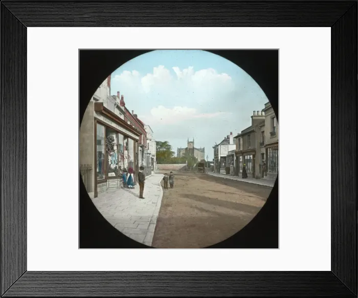 Framed Print : South Coast of England - Littlehampton Church and High Stree Framed Print : South Coast of England - Littlehampton Church and High Stree