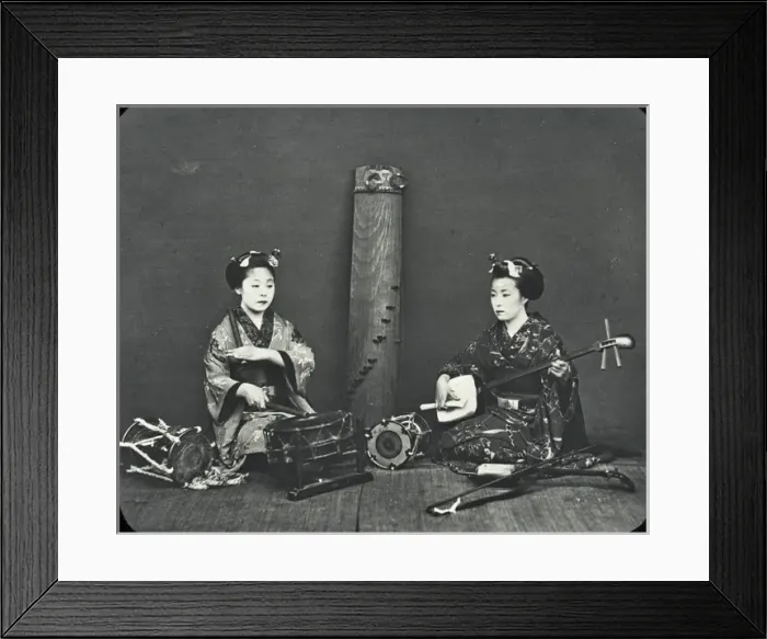 Framed Print : Japan - A collection of musical instruments Framed Print : Japan - A collection of musical instruments