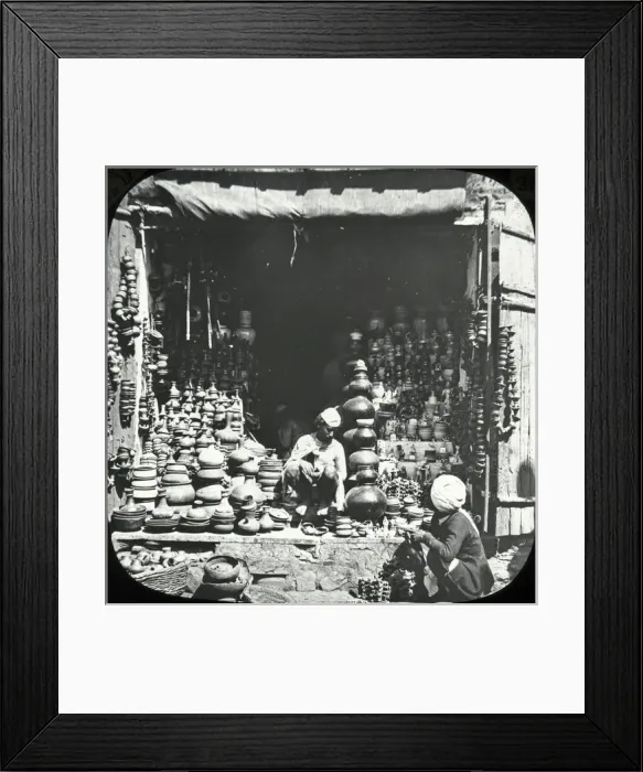 Framed Print : India - Native Shopkeeper Framed Print : India - Native Shopkeeper