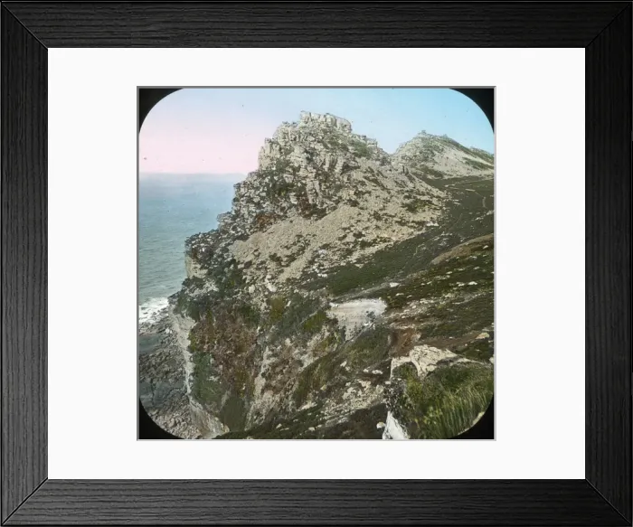 Framed Print : Scenery of Devon - Castle Rock near Lynton Framed Print : Scenery of Devon - Castle Rock near Lynton