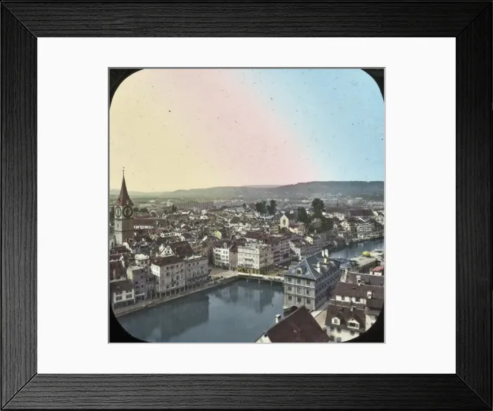 Framed Print : Switzerland - Zurich from the Minster Tower Framed Print : Switzerland - Zurich from the Minster Tower